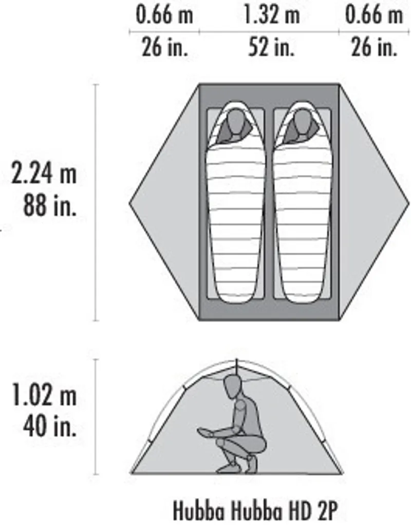 MSR Hubba Hubba HD 2P Tent-2