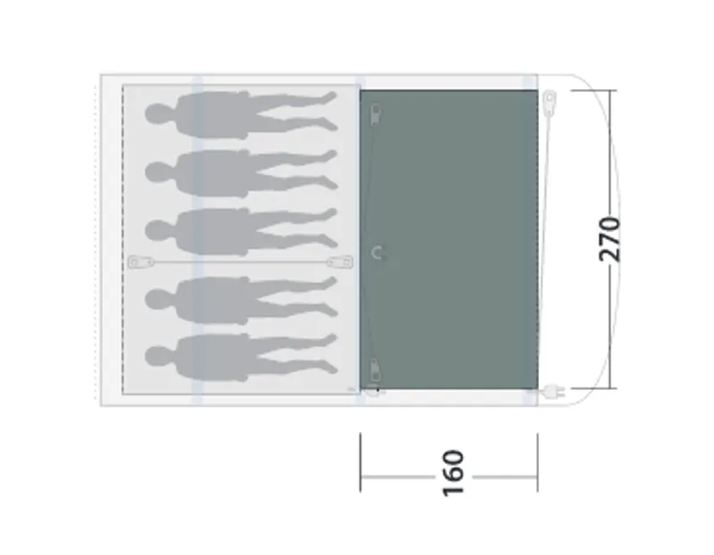 Outwell Elmdale 5PA Flat Woven Carpet-5