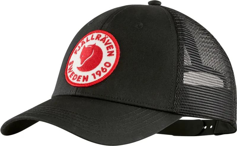 Fjallraven 1960 Logo Langtradarkeps Cap - Black