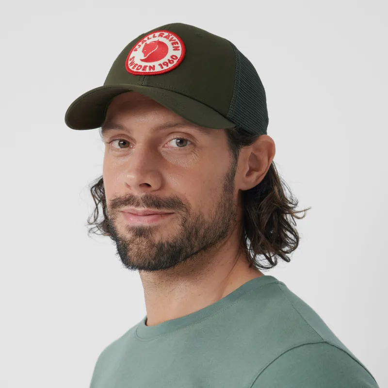 Fjallraven 1960 Logo Langtradarkeps Cap - Black-1