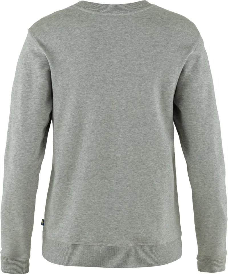 Fjallraven Womens 1960 Logo Badge Sweater - Grey-Melange-1