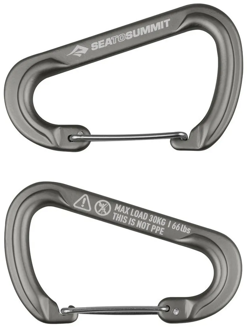 Sea To Summit Large Accessory Carabiners - 2pcs - Grey 