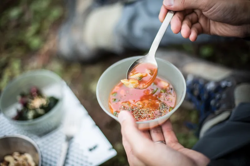 Snow Peak Titanium Fork and Spoon Set - Silver Case-7
