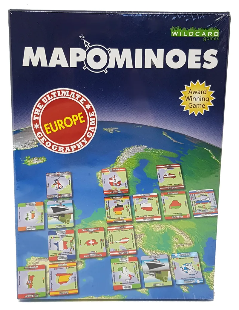Wildcard Games Mapominoes - The Ultimate Geography Game - Europe