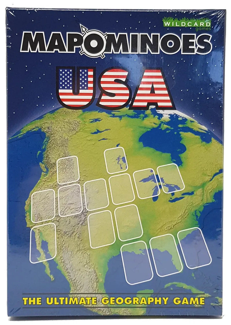 Wildcard Games Mapominoes - The Ultimate Geography Game - USA
