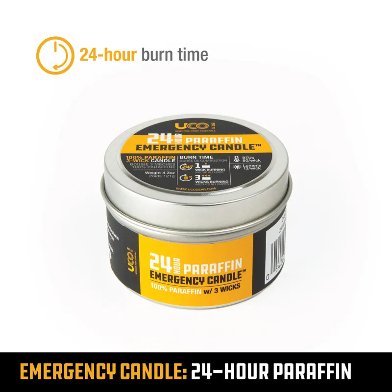 UCO Emergency Candle Lantern Paraffin - 24 Hour-3