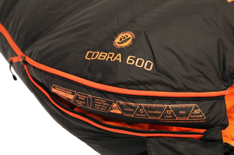 Vango Cobra 600 Sleeping Bag-8