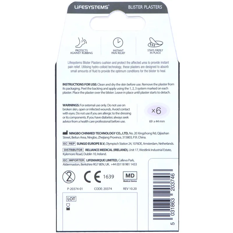 Lifesystems Sterile Blister Plasters - 6-pack-1