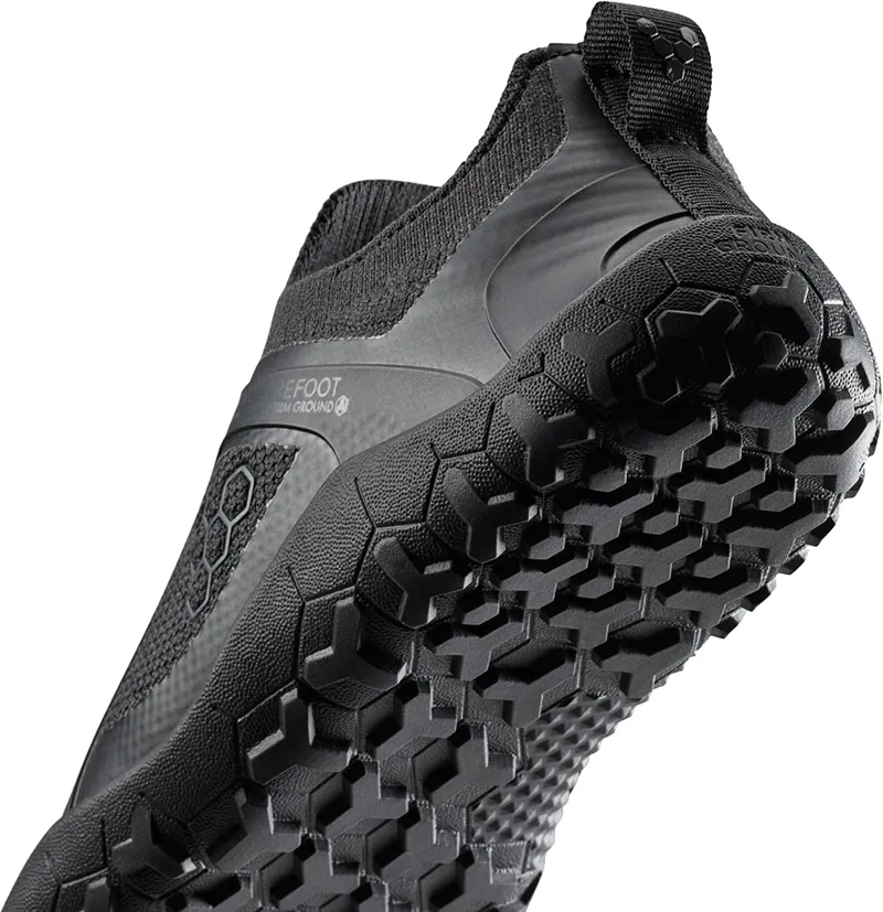 Vivobarefoot Womens Primus Trail Knit FG Shoes - Obsidian-Obsidian-5