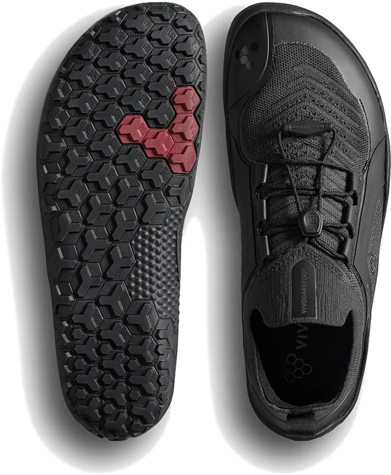 Vivobarefoot Womens Primus Trail Knit FG Shoes - Obsidian-Obsidian-6