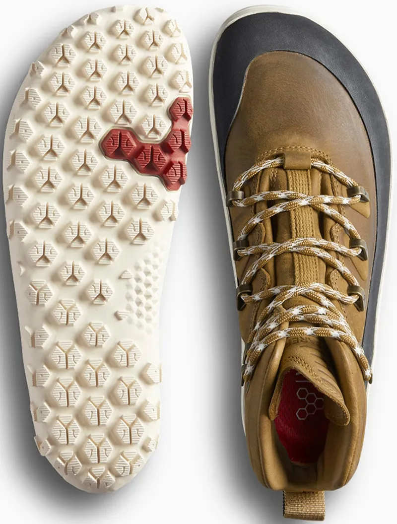 Vivobarefoot Mens Tracker Leather AT Boots - Tan-8