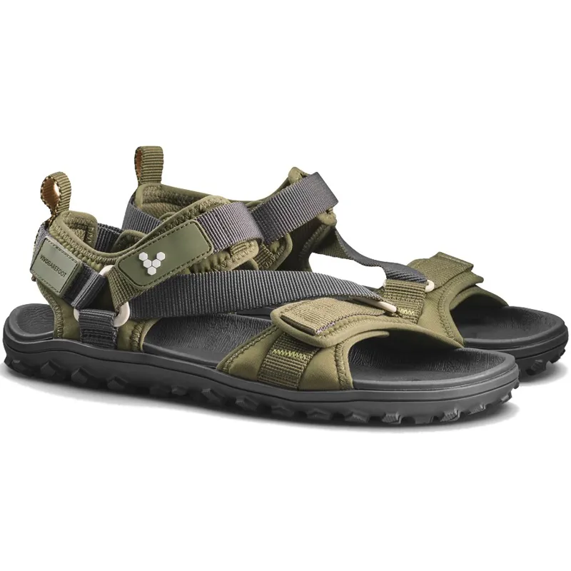 Vivobarefoot Womens Tracker Ora Sandals - Dark Olive-2