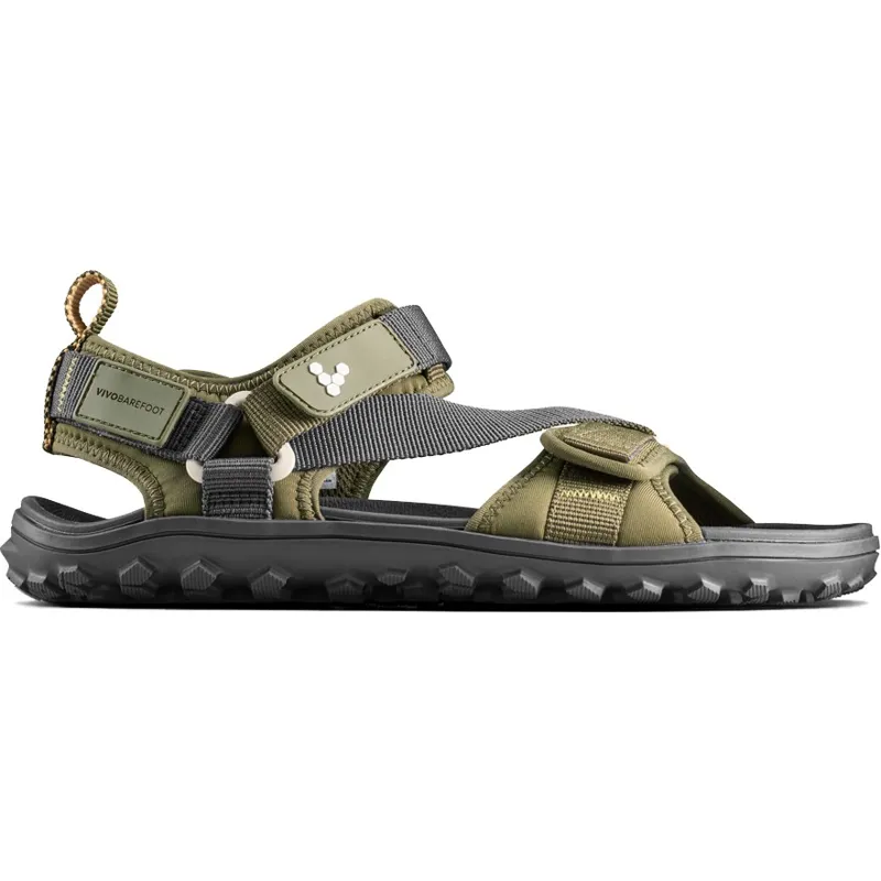 Vivobarefoot Womens Tracker Ora Sandals - Dark Olive