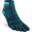 Injinji Mens Trail Midweight Mini Crew Toe Socks - Midnight
