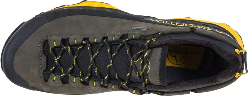 La Sportiva Mens TX5 Low GTX Shoes - Carbon-Yellow-5
