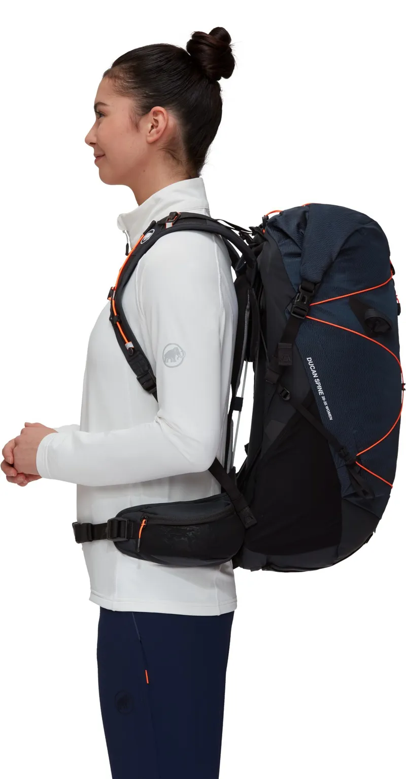 Mammut Womens Ducan Spine 28-35 Rucksack - Marine-Black-3