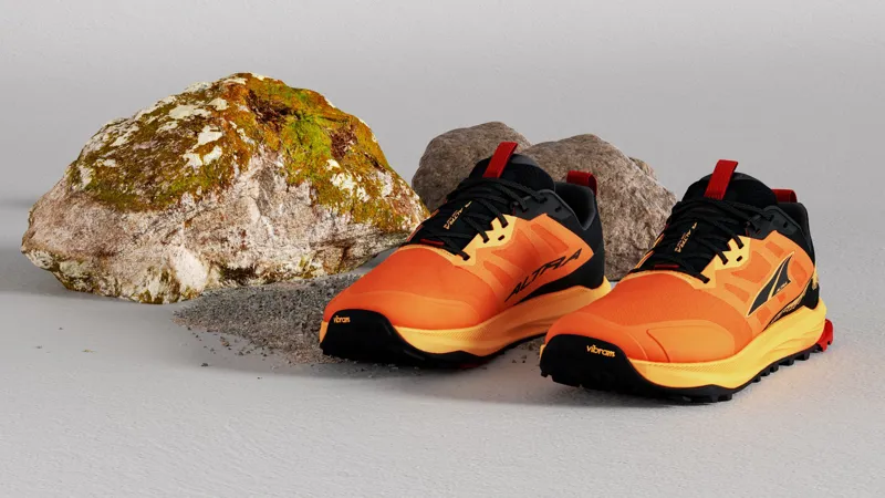 Altra Mens Lone Peak 9+ Trail Shoes - Orange-Black-10