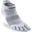Injinji Mens Run Lightweight No Show Toe Socks - Gray