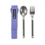 Snow Peak Titanium Fork and Spoon Set - Purple Case