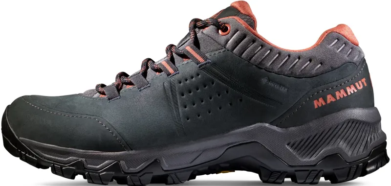 Mammut Womens Nova IV Low GTX Shoes - Black-Apricot Brandy