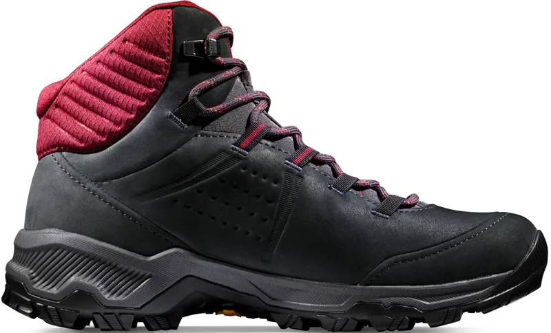 Mammut Womens Nova IV Mid GTX Boots - Black-Blood Red-1