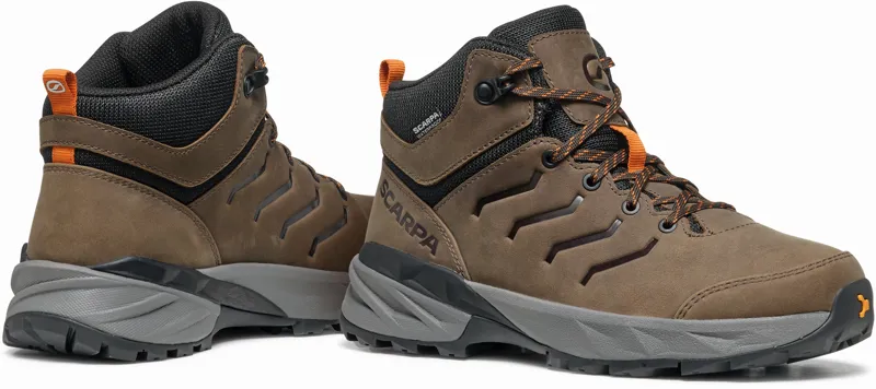 Scarpa Youth RS Pro WP-Y Shoe - Anthracite-Rust Orange-5