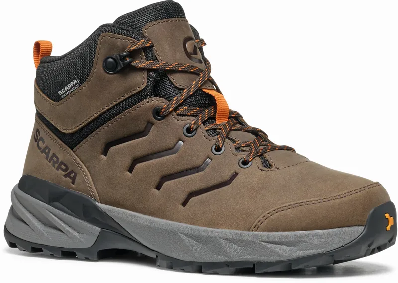 Scarpa Youth RS Pro WP-Y Shoe - Anthracite-Rust Orange