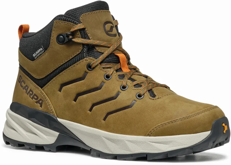 Scarpa Youth RS Pro WP-Y Shoe - Sage-Rust Orange