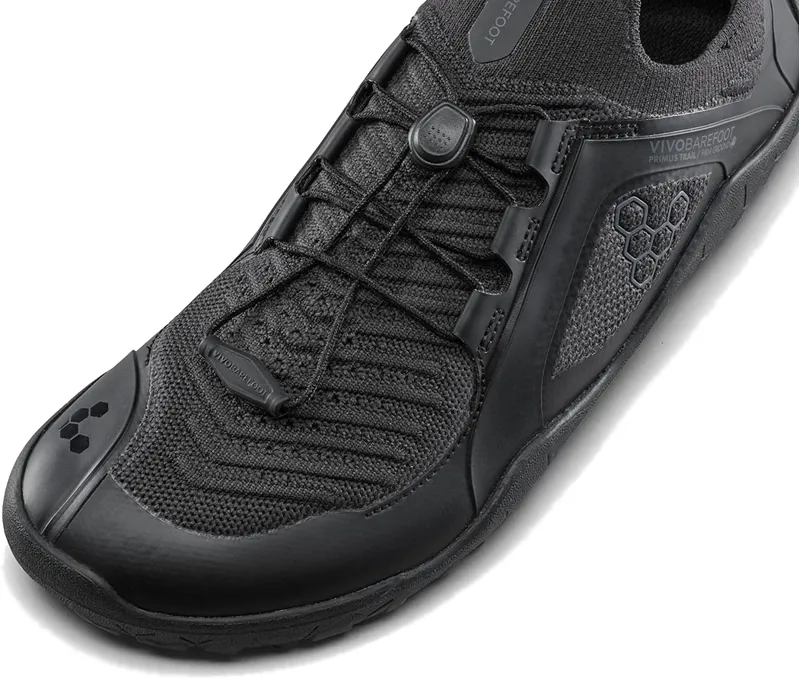 Vivobarefoot Mens Primus Trail Knit FG Shoes - Obsidian-Obsidian-4