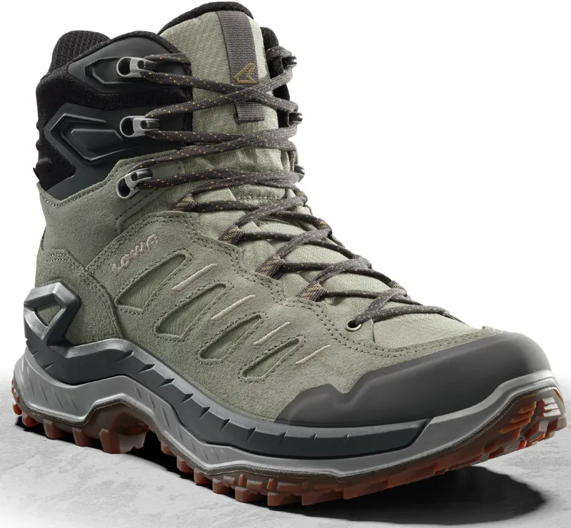 Lowa Mens Innovo GTX Mid Boots - Seaweed-Dune-1