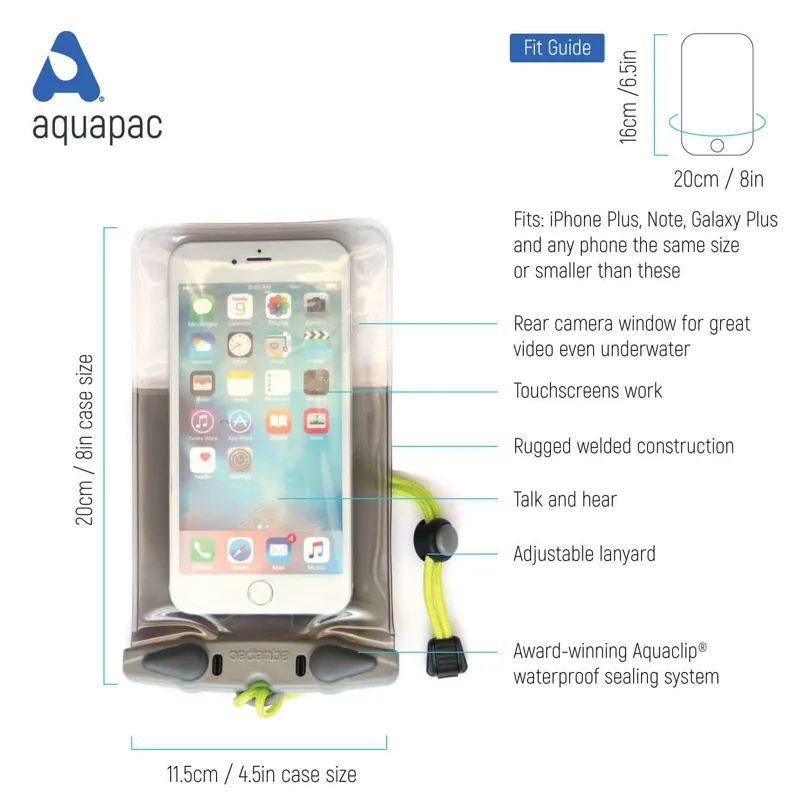 Aquapac Waterproof Phone Case - Plus-1