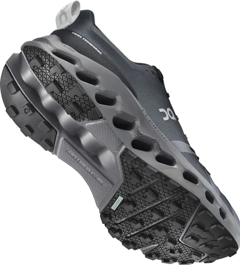 ON Mens Cloudsurfer Trail Waterproof Shoes - Black-Eclipse-4
