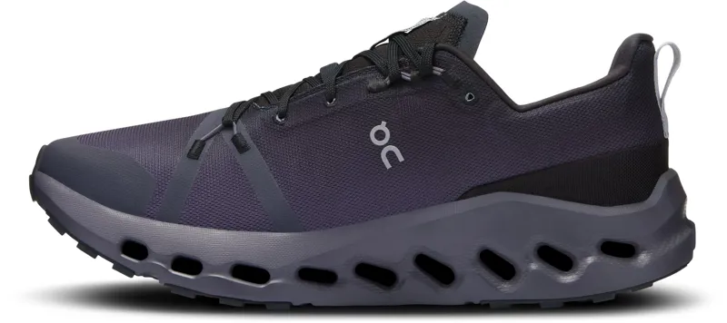 ON Mens Cloudsurfer Trail Waterproof Shoes - Black-Eclipse-2