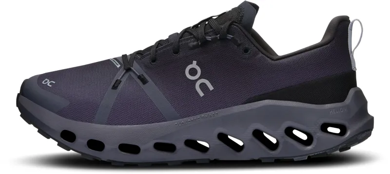 ON Mens Cloudsurfer Trail Waterproof Shoes - Black-Eclipse-1