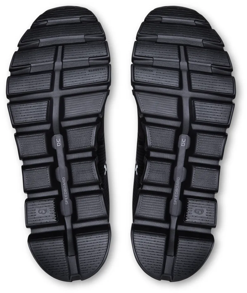 ON Mens Cloud 6 Waterproof Shoes - Black-Black-6