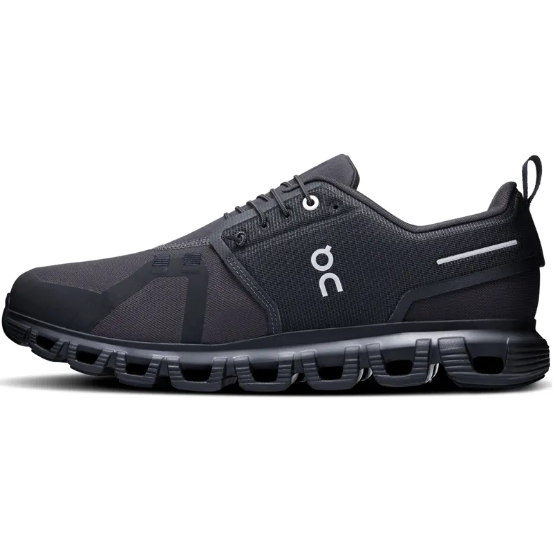 ON Mens Cloud 6 Waterproof Shoes - Black-Black-2