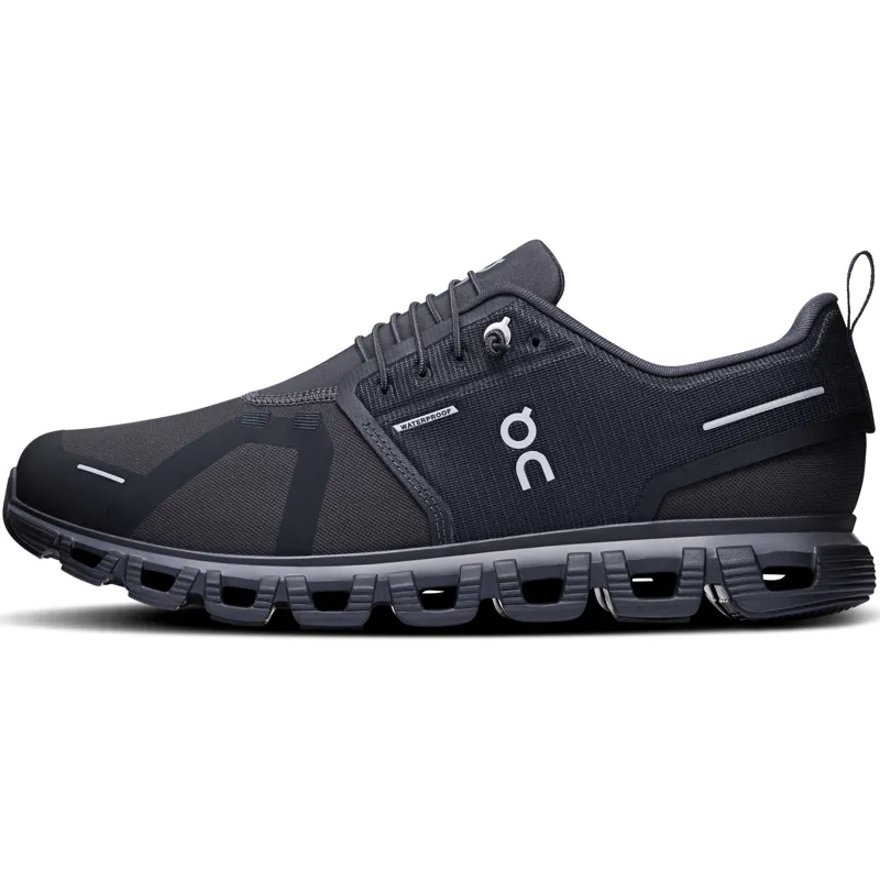 ON Mens Cloud 6 Waterproof Shoes - Black-Black-1