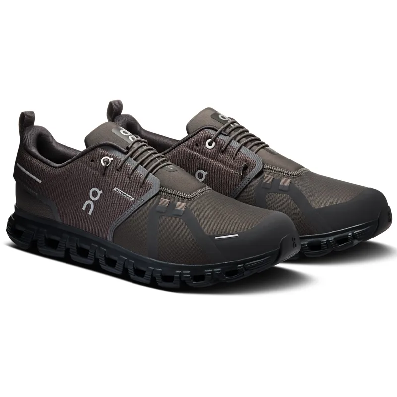 ON Mens Cloud 6 Waterproof Shoes - Espresso-Black-2
