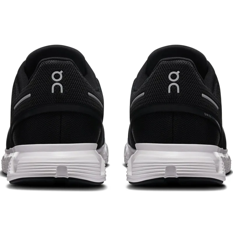ON Mens Cloud 6 Shoes - Black-White-4