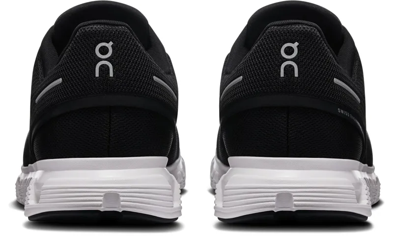 ON Mens Cloud 6 Shoes - Black-White-3