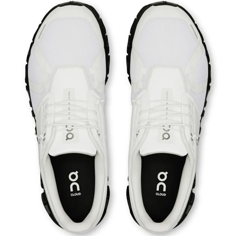 ON Mens Cloud 6 Shoes - White-Black-5