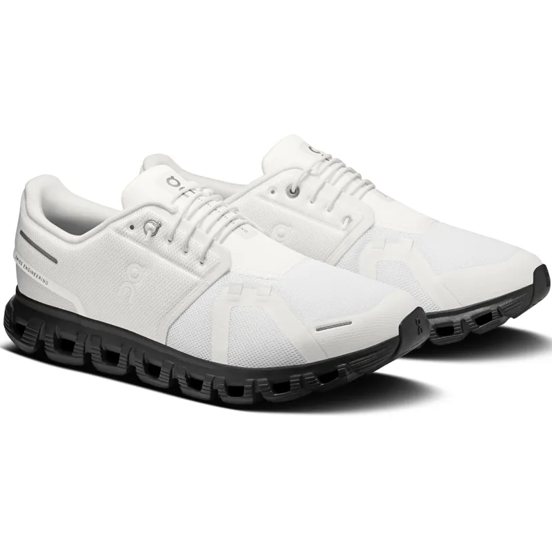 ON Mens Cloud 6 Shoes - White-Black-3