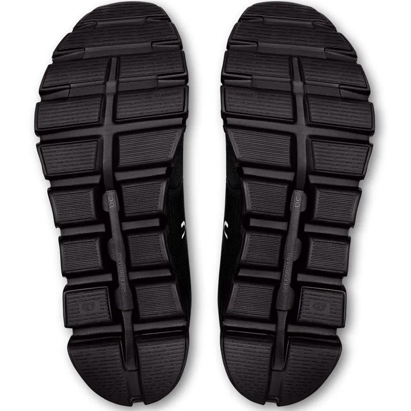 ON Mens Cloud 6 Shoes - Black-Black-6