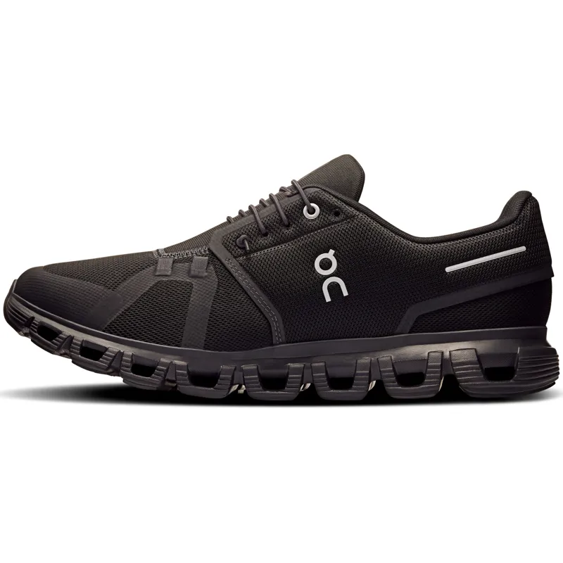 ON Mens Cloud 6 Shoes - Black-Black-2
