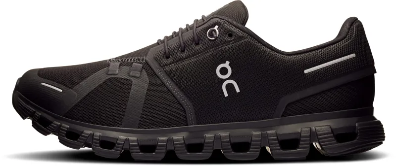 ON Mens Cloud 6 Shoes - Black-Black-4