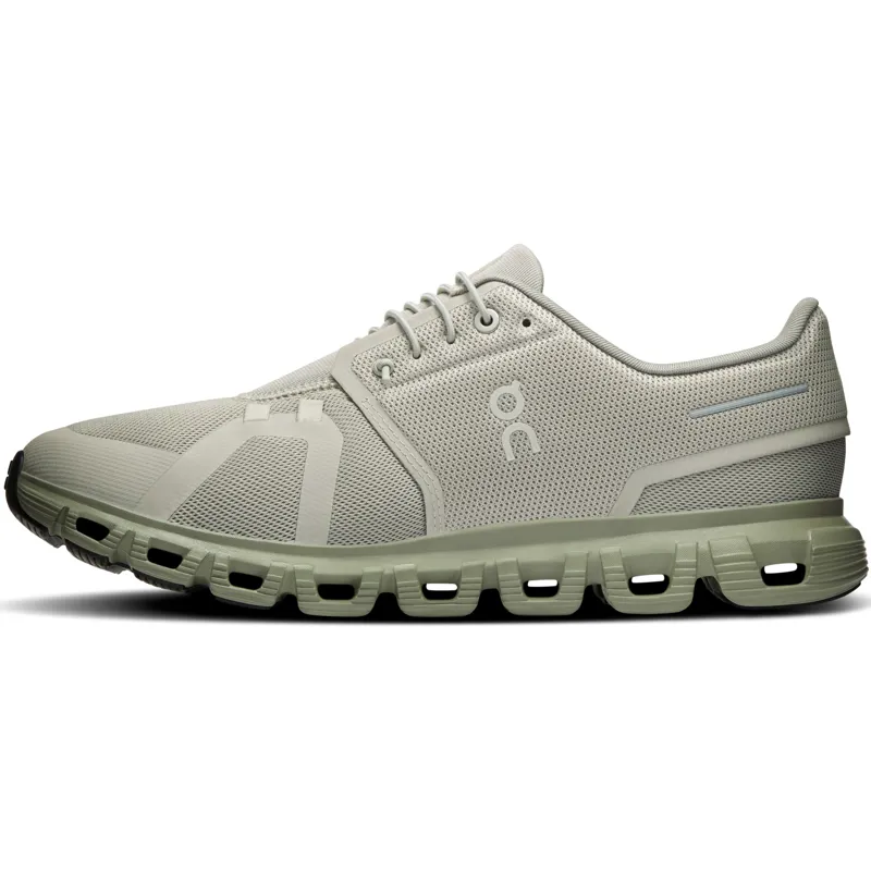 ON Mens Cloud 6 Shoes - Brume-Olive-2