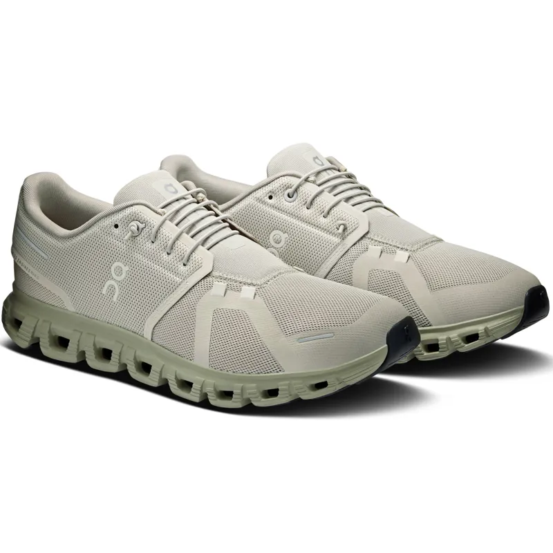 ON Mens Cloud 6 Shoes - Brume-Olive-3