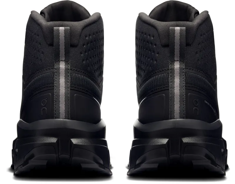 ON Mens Cloudrock Mid Waterproof Shoes - Black-Black-4