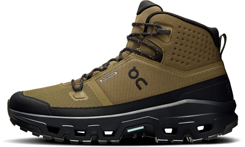 ON Mens Cloudrock Mid Waterproof Shoes - Hunter-Black-1