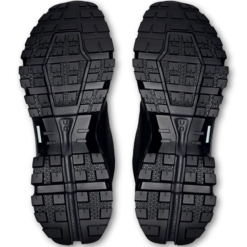 ON Mens Cloudrock Low Waterproof Shoes - Black-Black-6